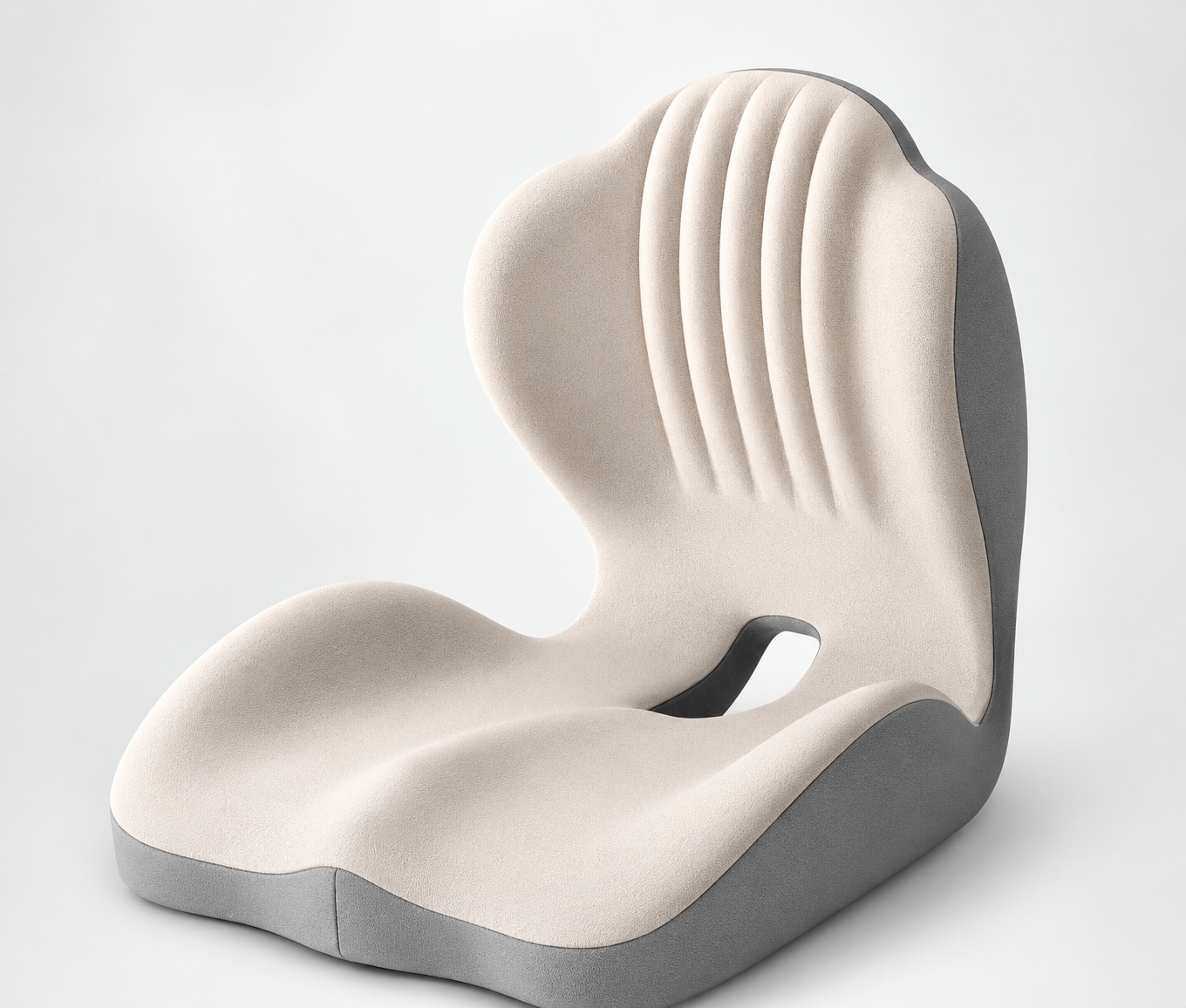 Sitalva Haltungskissen in Creme – ergonomisches Design für aufrechtes Sitzen